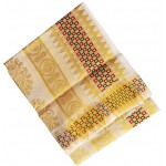 Traditional Checked Border Kerala Kasavu Saree